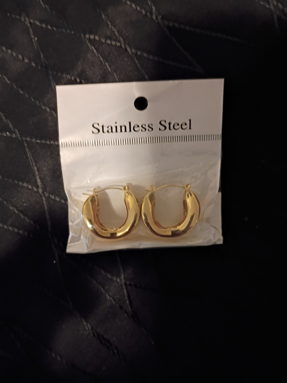 Amazon Gold Rounded Hoop Earrings - Women Jewelry